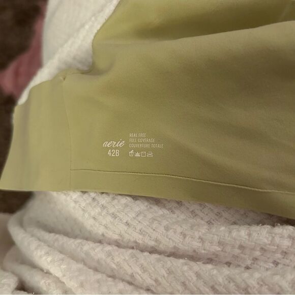 Aerie Real Free Lightly Lined Bra Yellow/green Size 42B - Picture 2 of 5